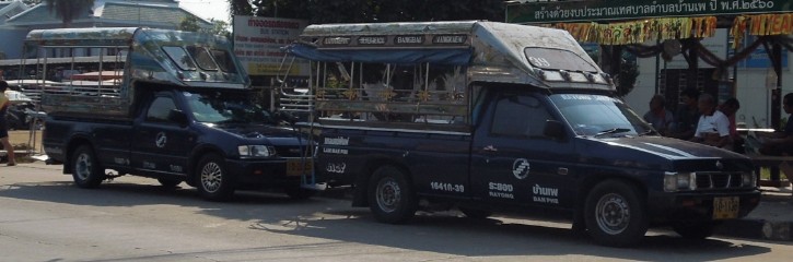 Ban Phe public Taxi Songhthaew
